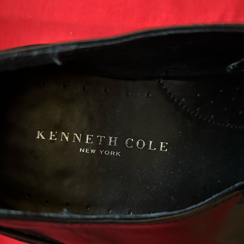 Kenneth Cole Black Leather Loafers (10) - Picture 8 of 9